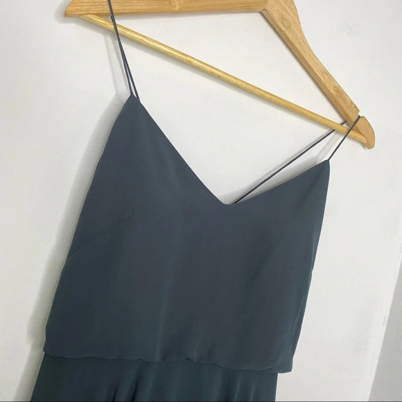 Jenny Yoo BHLDN Inesse Maxi Dress Storm Gray Size 6 Bridesmaid Wedding - Picture 3 of 12